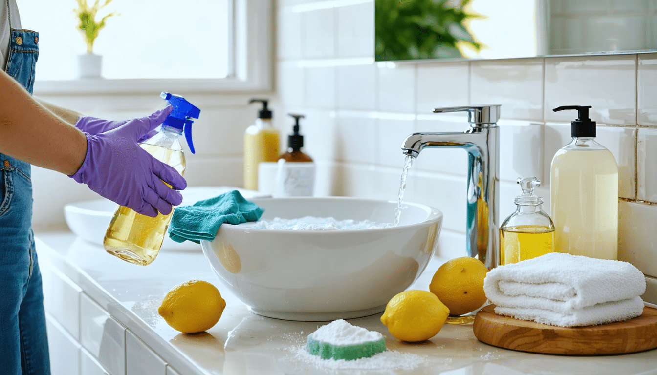 scopri come pulire e mantenere il bagno efficacemente senza usare prodotti aggressivi, con metodi naturali e sicuri per un ambiente sano e pulito.